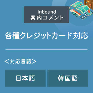 各種クレジットカード対応案内コメント （インバウンド向け）（日韓）